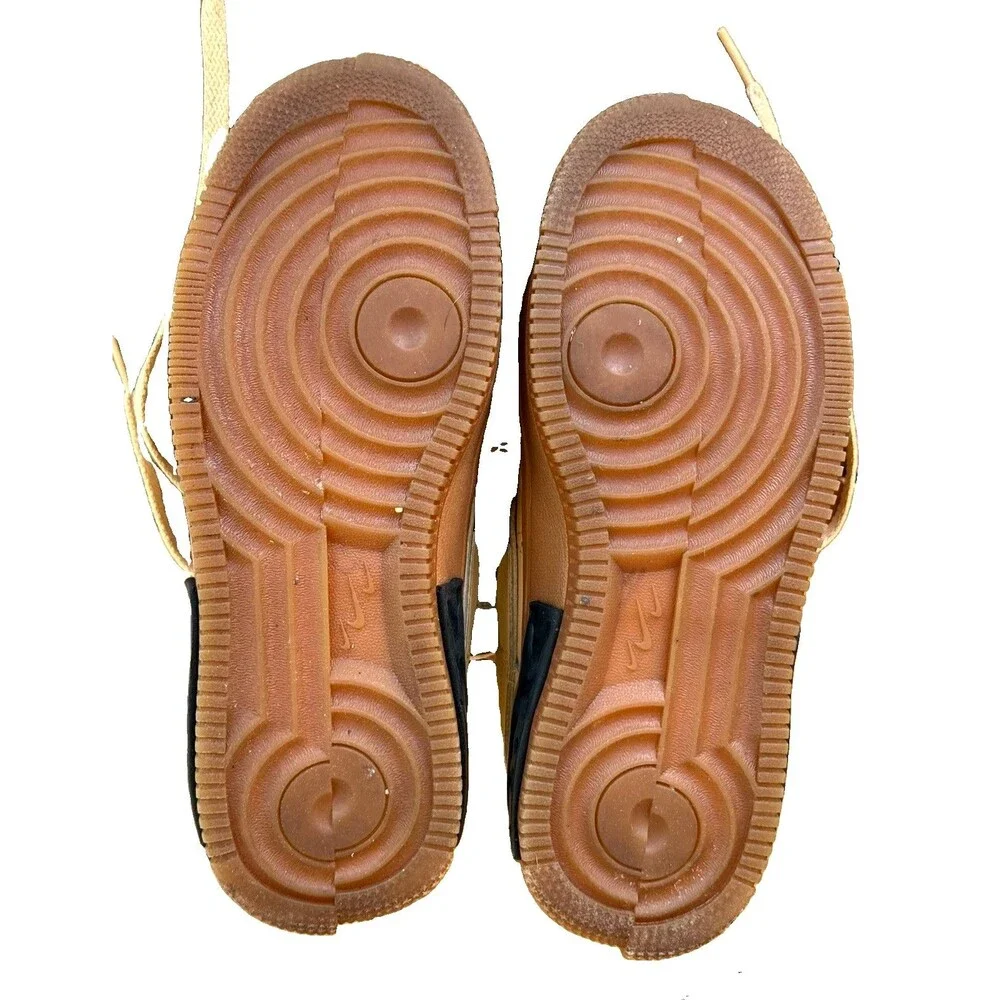 Nike Air Force 1 Fontanka Sesame Gum Brown Leather Sneakers Women's 7 DH1290-201
